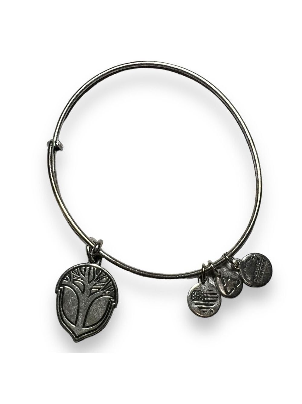 Alex and Ani Unexpected Miracles Charm Expandable Bracelet Silver